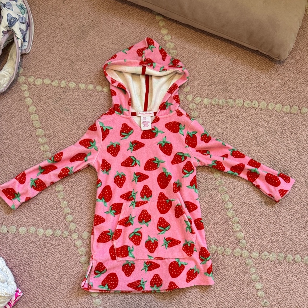 Tommy Bahama Pink Strawberry Kids Hoodie
